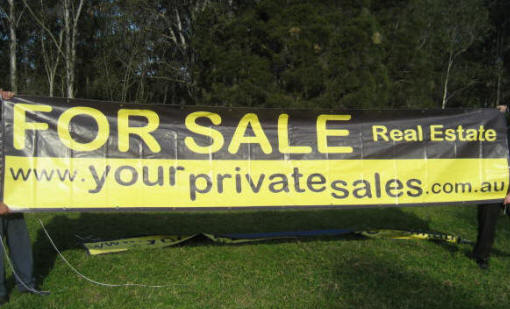 FOR SALE Real Estate Sign (1m x 5m)